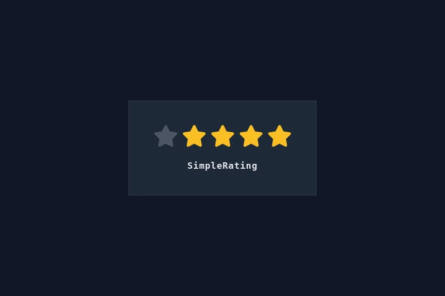 SimpleRating